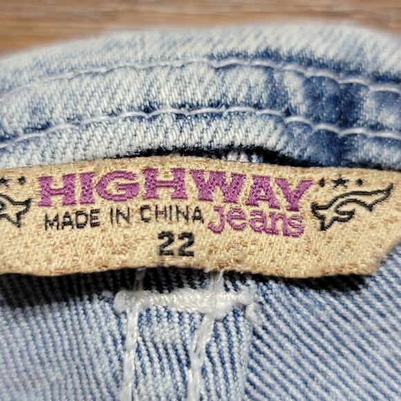 Highway Jeans Denim Ladies Overalls w/ Full Button Front - Size 22 - Picture 5 of 6